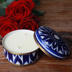 Saphira Kerze Dekorationsbild - Osteninterieur